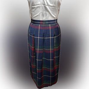 Vintage Pendleton plaid skirt.